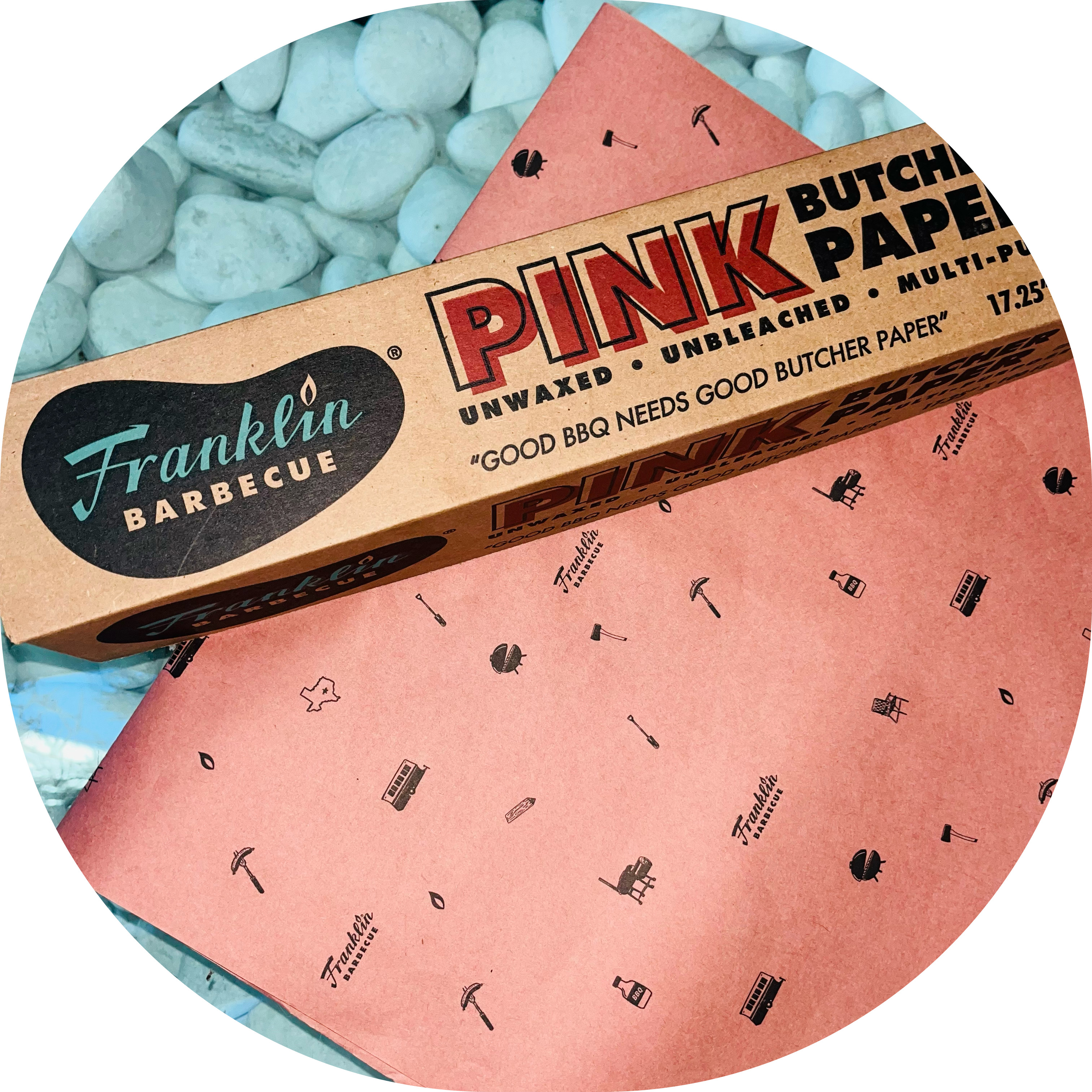 Papel pardo rosa para defumar, FRANKLIN Rolo 30M x 44cm